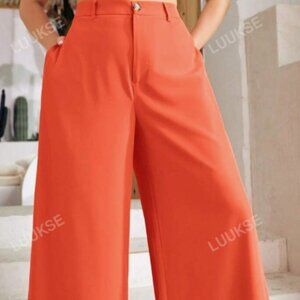 S BETRO Plus High Waist Wide Leg Pants